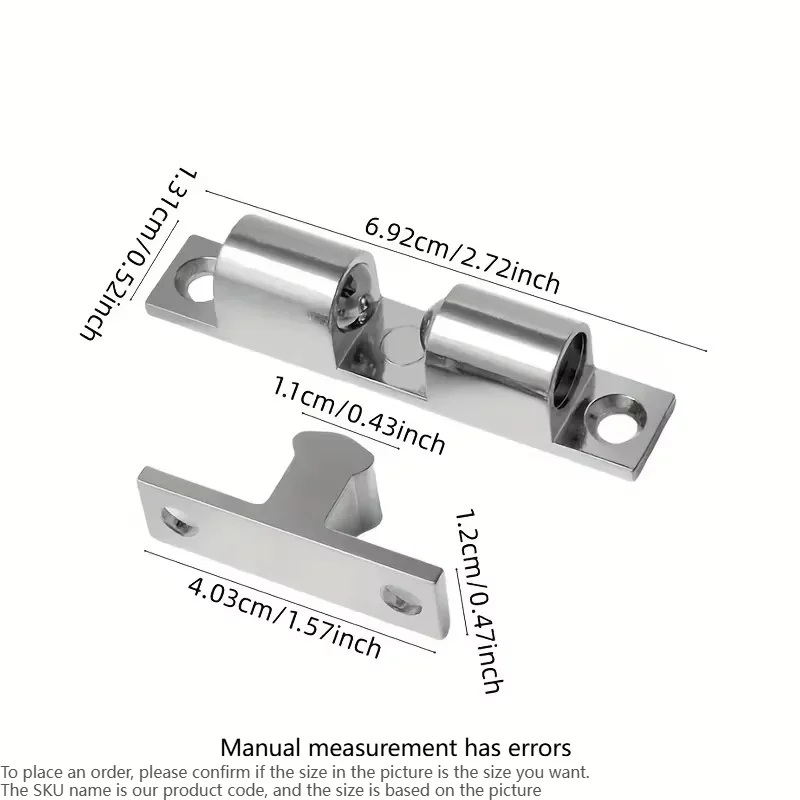 For Furniture Interlock Switch Chassis Cabinet Spring Ball Locker Adjustable Door Buckle Stainless Steel Magnetic Door Latch