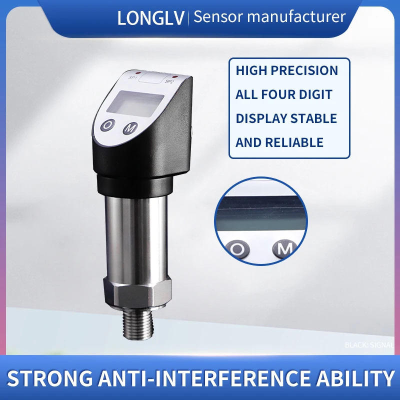 PTL517 digital pressure sensor transmitter, liquid oil gas water vacuum positive and negative pressure switch