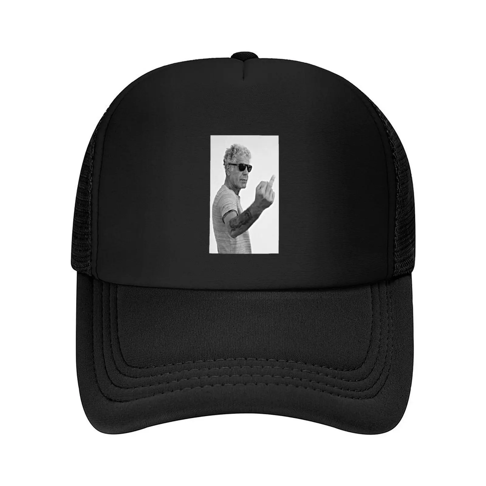 

Middle Finger Bourdain Baseball Cap tea Hat Rave Luxury Brand luxury woman cap Men's Women's
