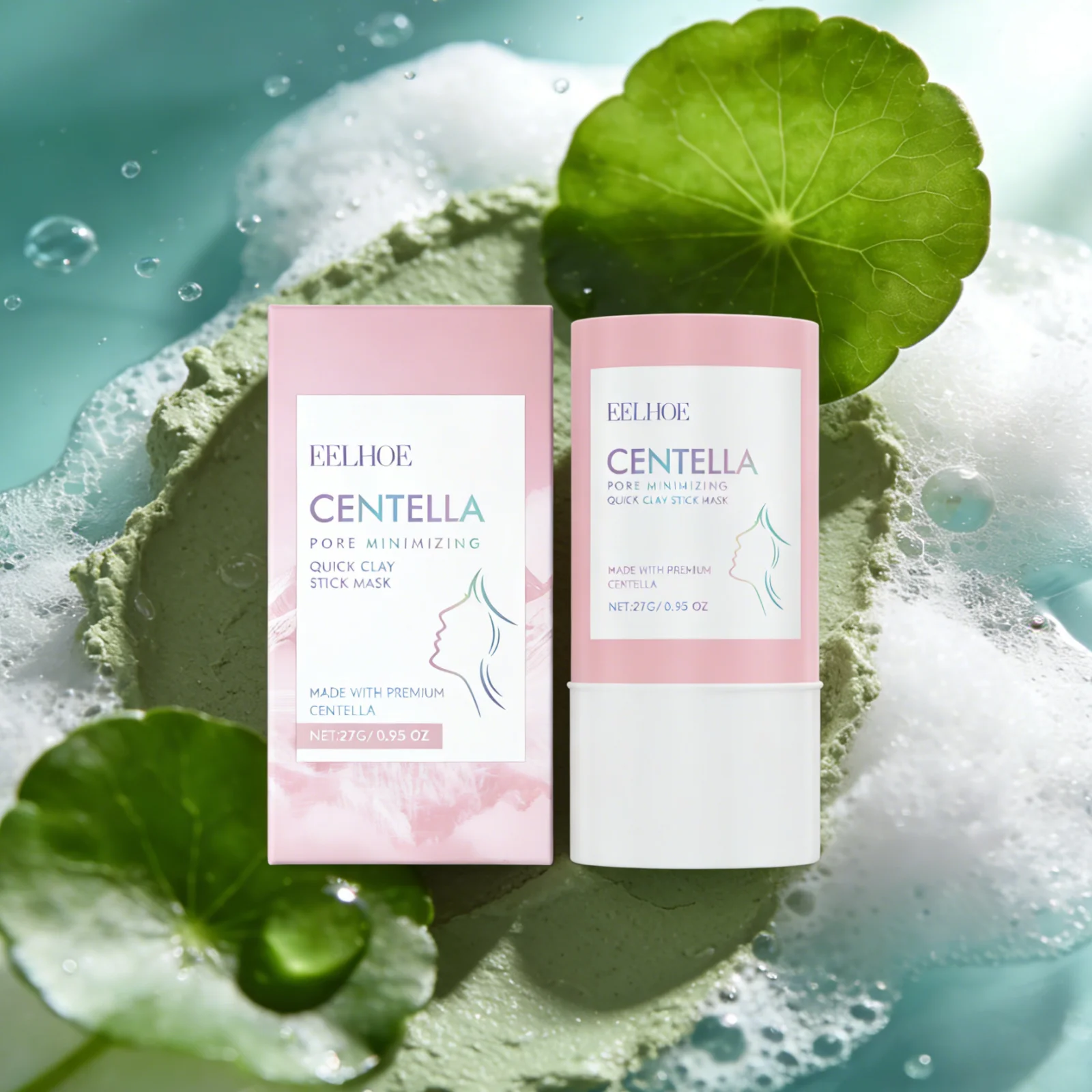 Bentonite Clay Mask - Masker Wajah Centella Asiatica Bentuk Stick,