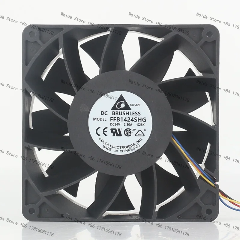 

Delta DC24V 2.30A 55.2W PWM temperature control 140X140X50MM 4-wire High Air volume FFB1424SHG cooling fan