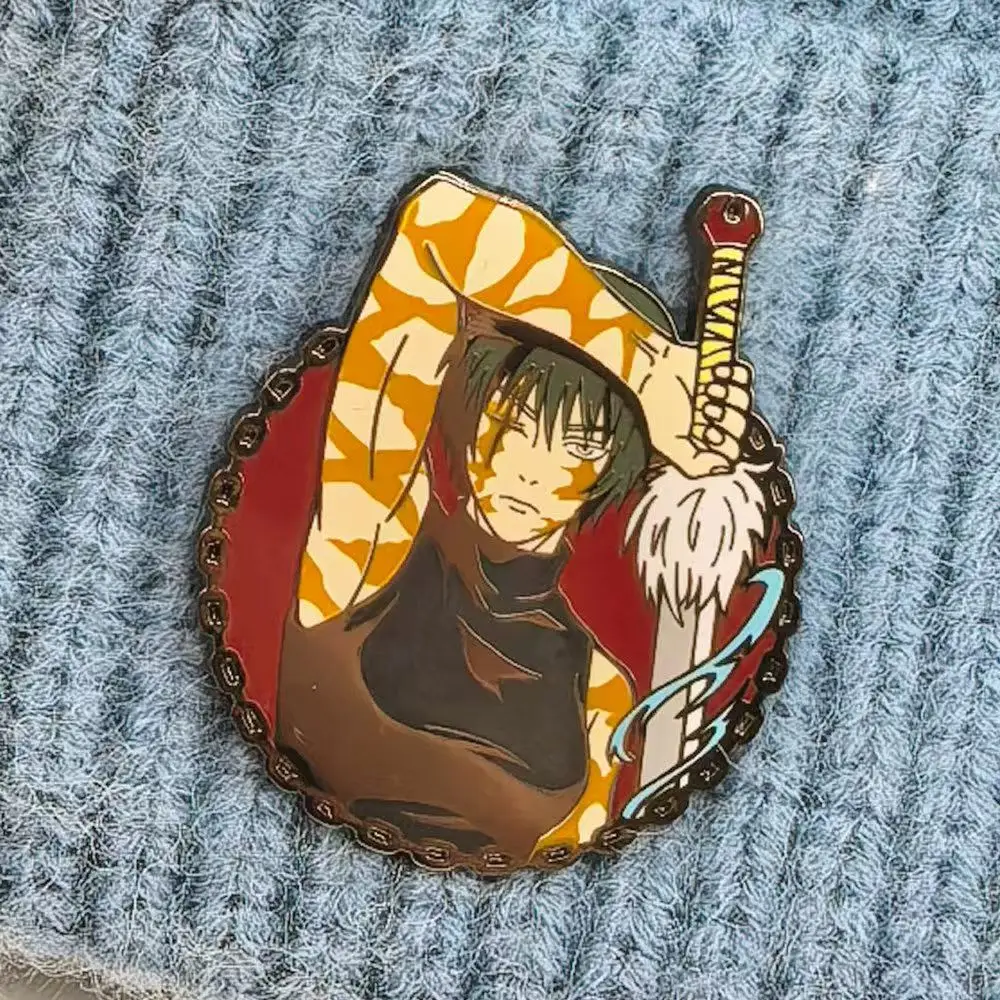 Jujutsu Kaisen, Maki Zenin, JJK, pin de esmalte con motivos de anime, colgante, broche de metal, accesorio para mochilas y bolsos, artículo de colección, regalo.
