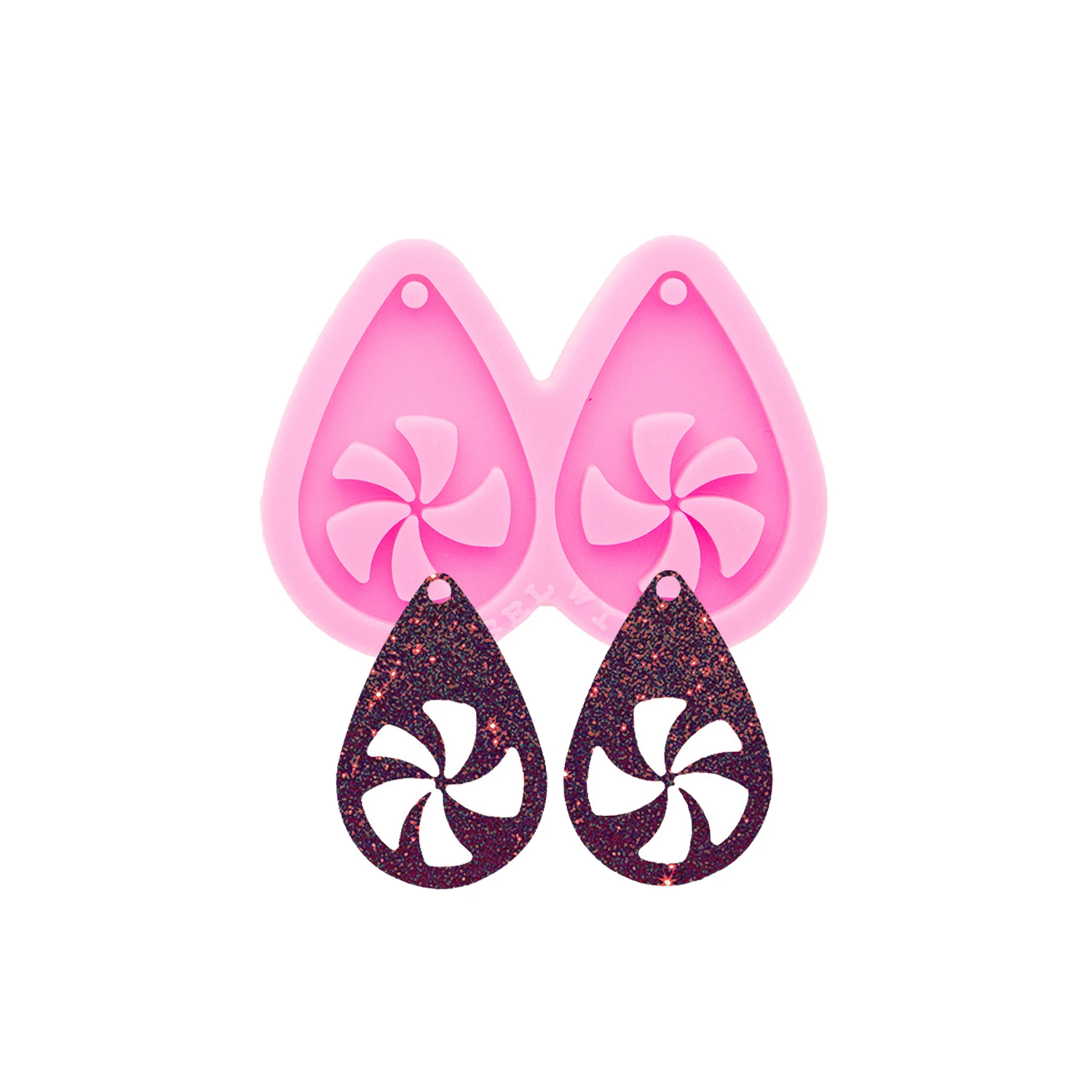 Teardrop Snowflake Pendant Silicone Mold Epoxy Resin Casting Mold for DIY Earring Necklace Charm Jewelry Making