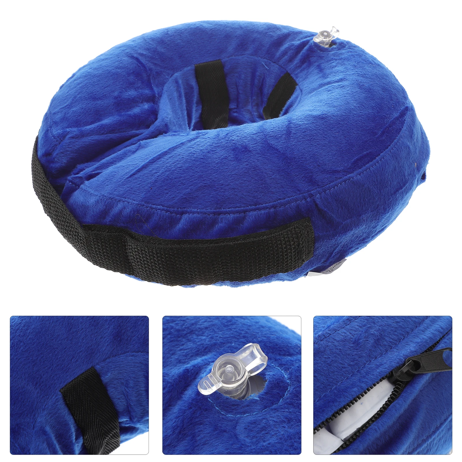 

Pet Inflatable Protective Collar for Dogs Cats Recovery Adjustable Neck Circle After Surgery Large Size Collar
