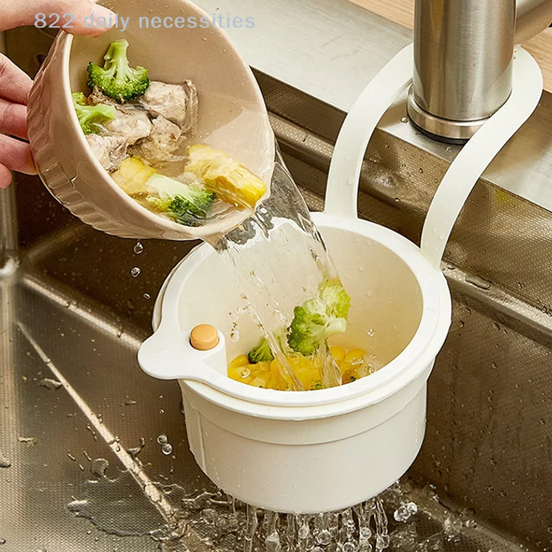 

Multifunctional Kitchen Sink Filter Strainer Drain Basket - Fruit Vegetable Drainer Rack Water Filter Kitchen Organizer Basket