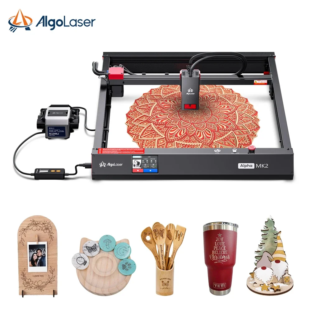 Algolaser Alpha MK2 20W Lazer Engraver High-speed Air Assist Carving Precision 3D Printer Wood Laser Engraving Machine