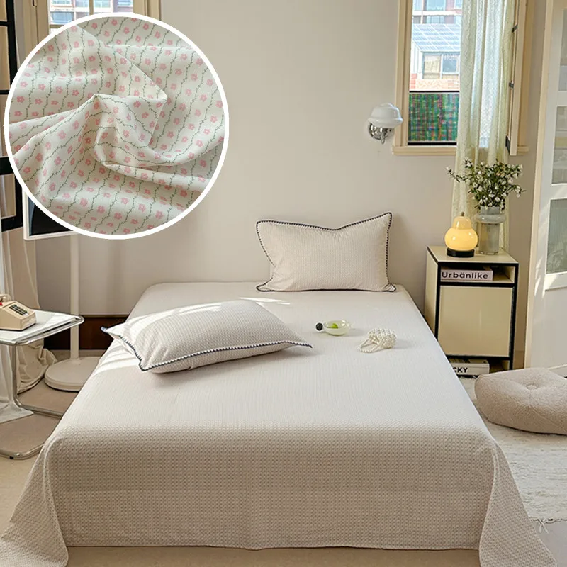 

1pc 100% Cotton Bedsheet Skin-friendly Bed Linen Adults Kids Room Flat Sheets Breathable Sheet ropa de cama (No Pillowcase)