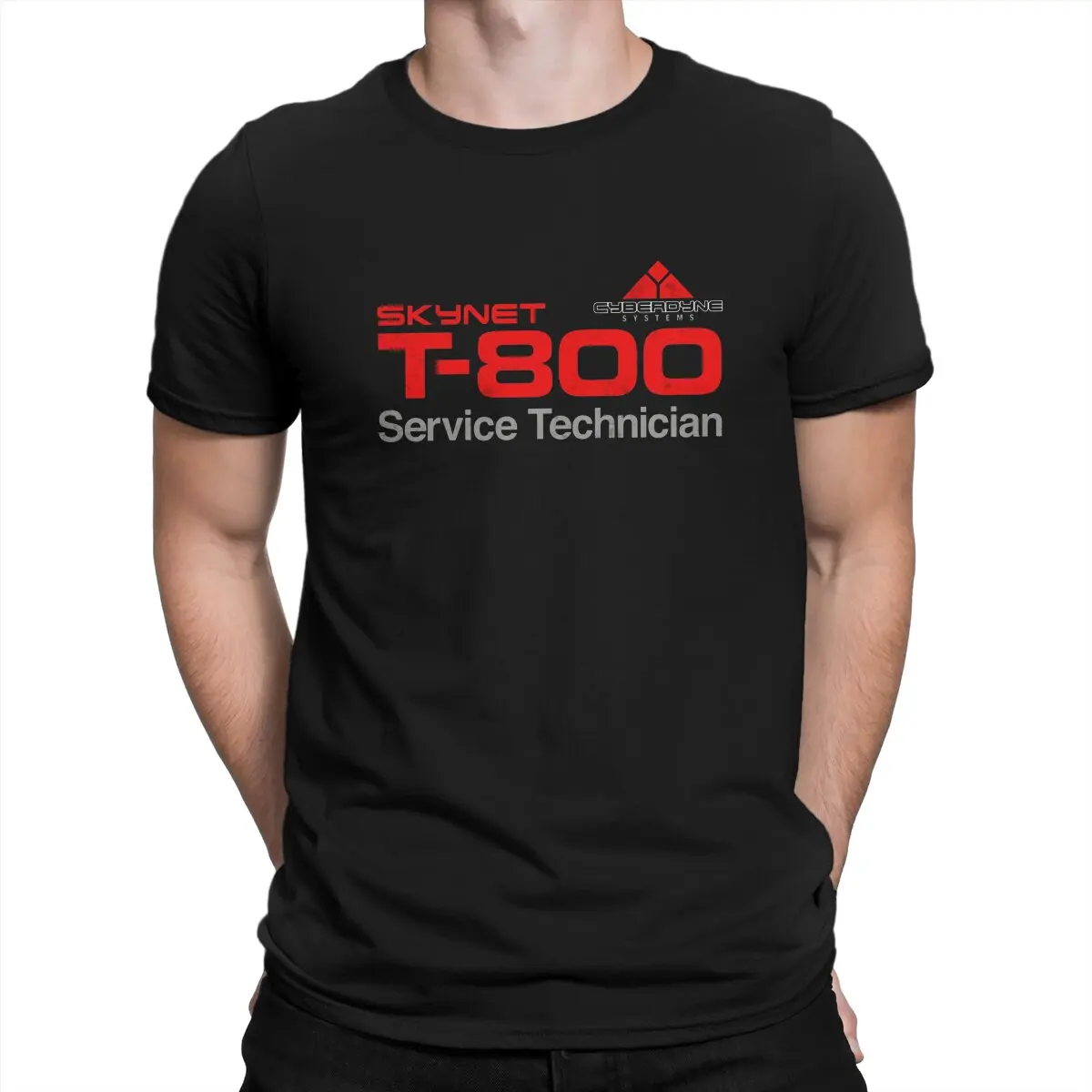 The Terminator T-800 Technician Tshirt Graphic Men Tops Vintage Goth Summer Short Sleeve Harajuku T Shirt