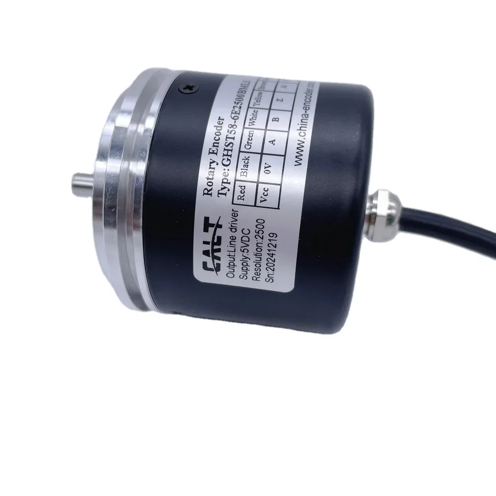 

CALT GHST58-6E2500BML5 6mm Shaft Rotary Encoder 100PPR to 2500PPR Pulse