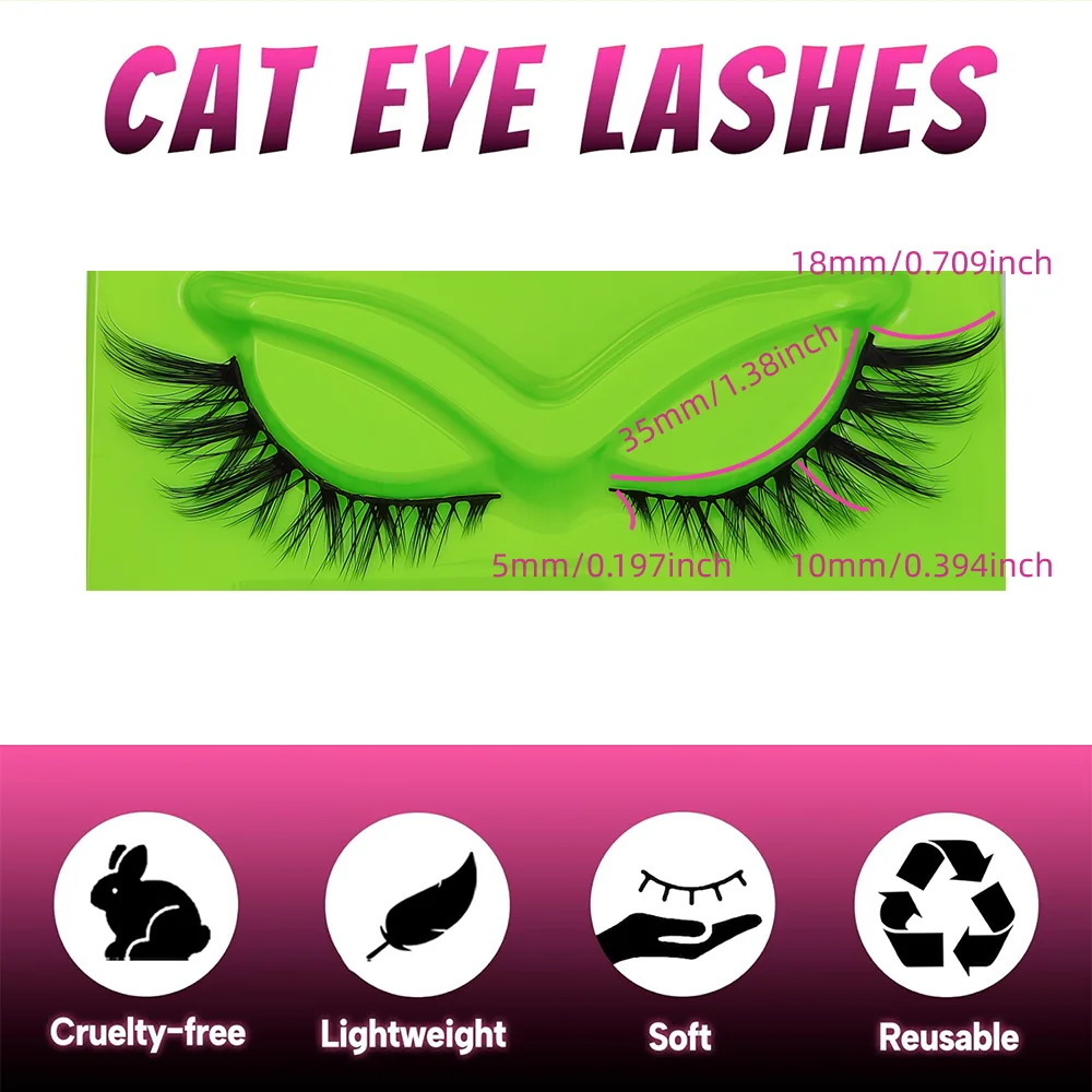 Ciglia piccole arricciate 5 paia di ciglia finte super morbide e spesse Barbie occhi comici ciglia finte sono un must per i principianti
