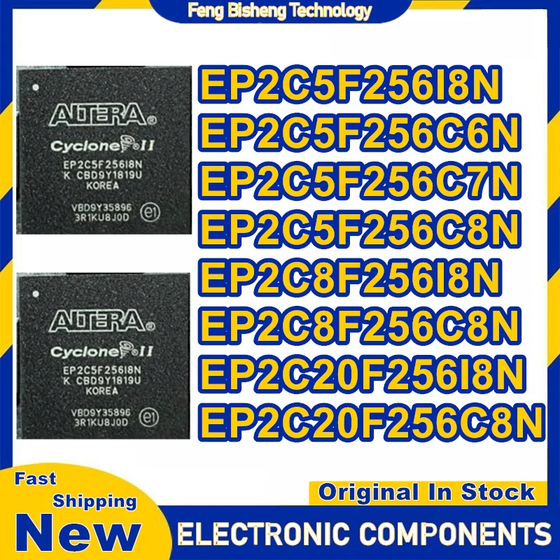 EP2C5F256I8N EP2C5F256C6N EP2C5F256C7N EP2C5F256C8N EP2C8F256I8N EP2C8F256C8N EP2C20F256I8N EP2C20F256C8N BGA IC Chip em estoque
