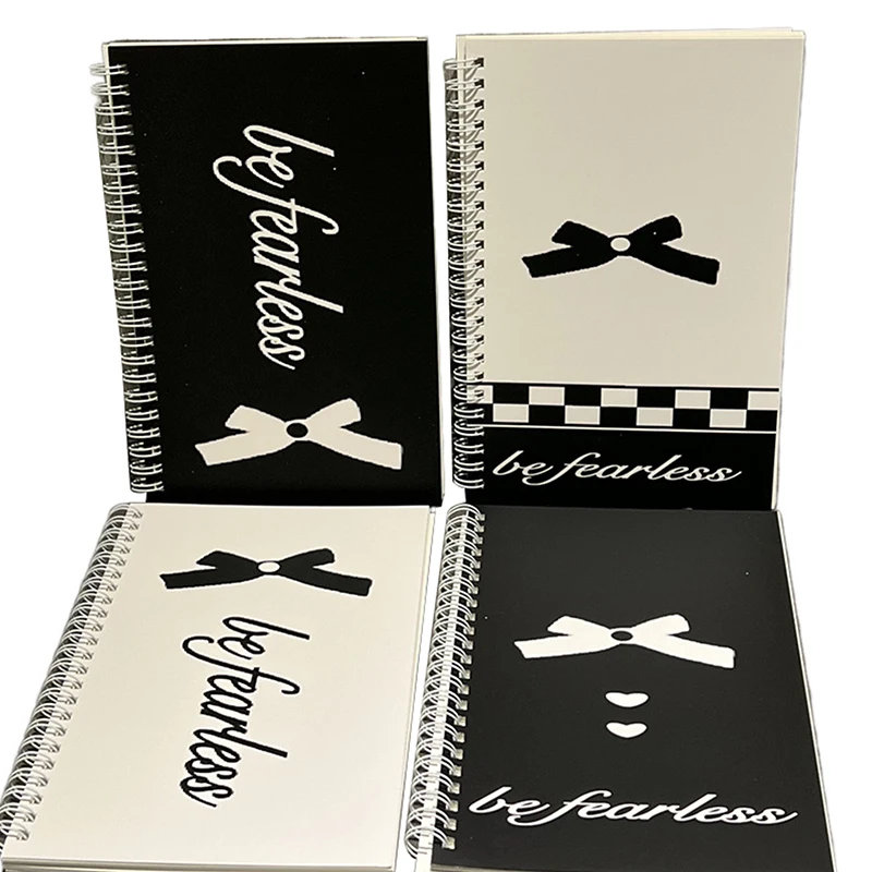 Cute Pink Bow A5 Coil Notebook Diary Sketchbook School Office Supplies Stationery Mini Portable Notepad Student Gift view 5