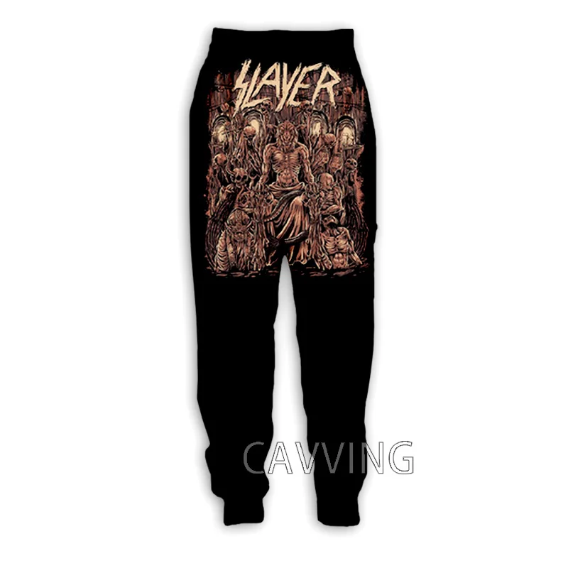 Neujahr 3D-Druck Slayer Rock Band Y2k Hosen Mann Jogging hose Casual Fashion Sport Straight Jogging Hose für T01 Golf Camping