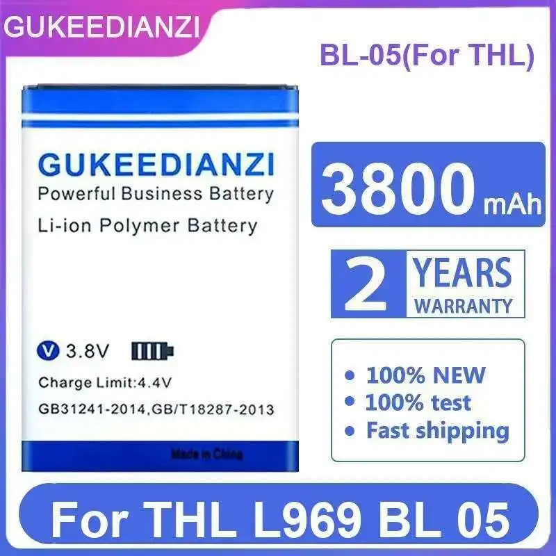 

Mobile Phone Battery For Thl L969 BL 05 BL-05 Long-Lasting Performance 3800Mah Reliable Power
