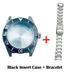 Watch Parts Solid 40mm Stainless Steel 62MAS/SPB143 Case Sapphire Glass Black Insert Suitable For NH35/36 Movement 20Bar