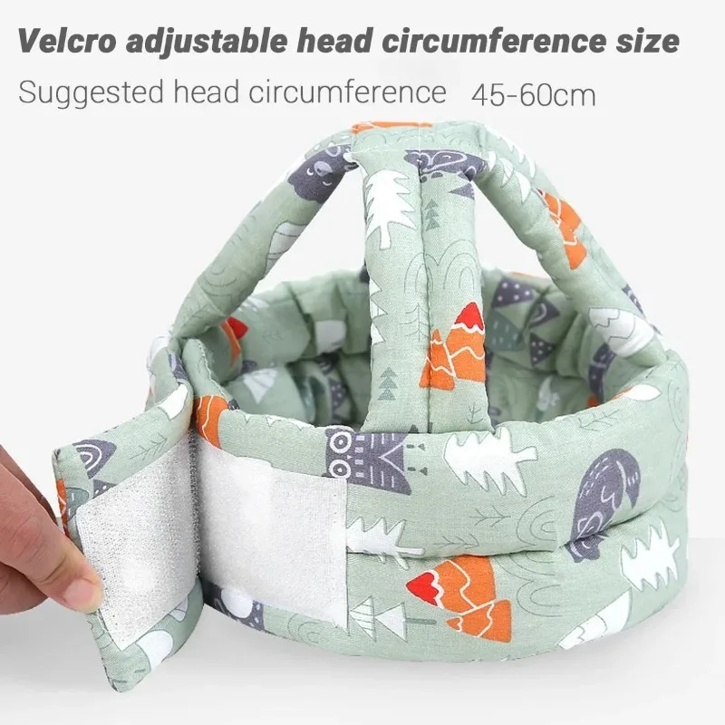 Toddler Anti Fall Helmet Adjustable Head Protector Pad for Learning To Walk Summer Breathable Safety Gear