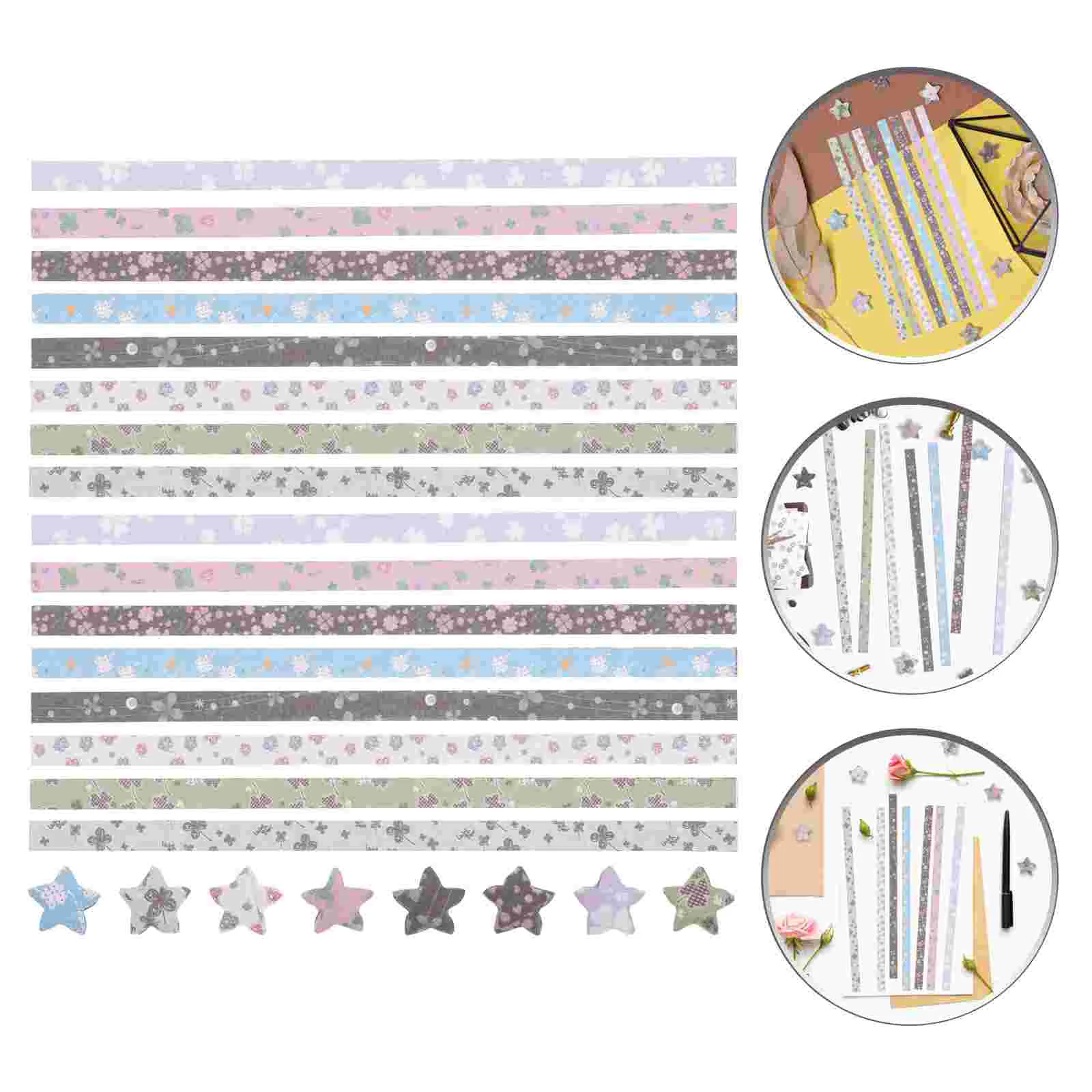 540 Pcs Origami Paper Star Strips Note Children Stars for Hand Kids Folding Party Students