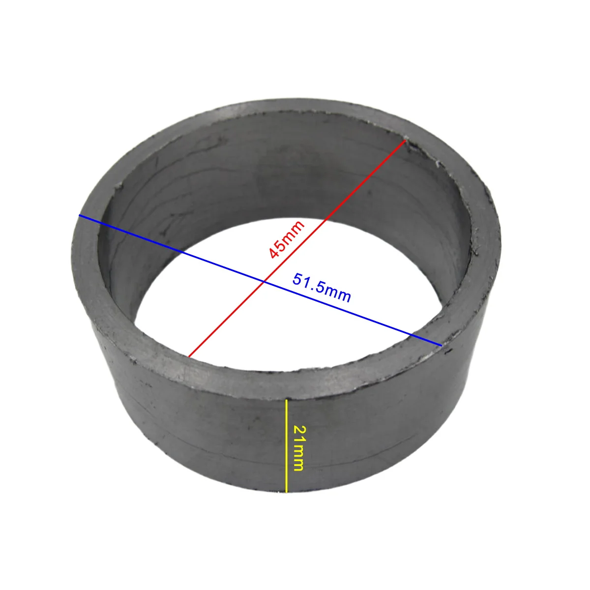 45x51.5x21mm Motorcycle Muffler Gasket for Honda CRF450R 2019 Racing Street Dirt Scooter ATV Vintage Motocross 18392-MCF-003