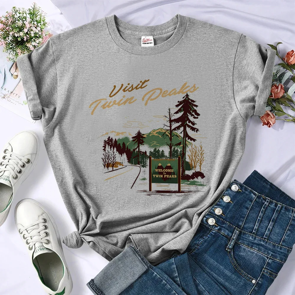 Twin Peaks tshirt women funny Tee girl graphic manga clothing