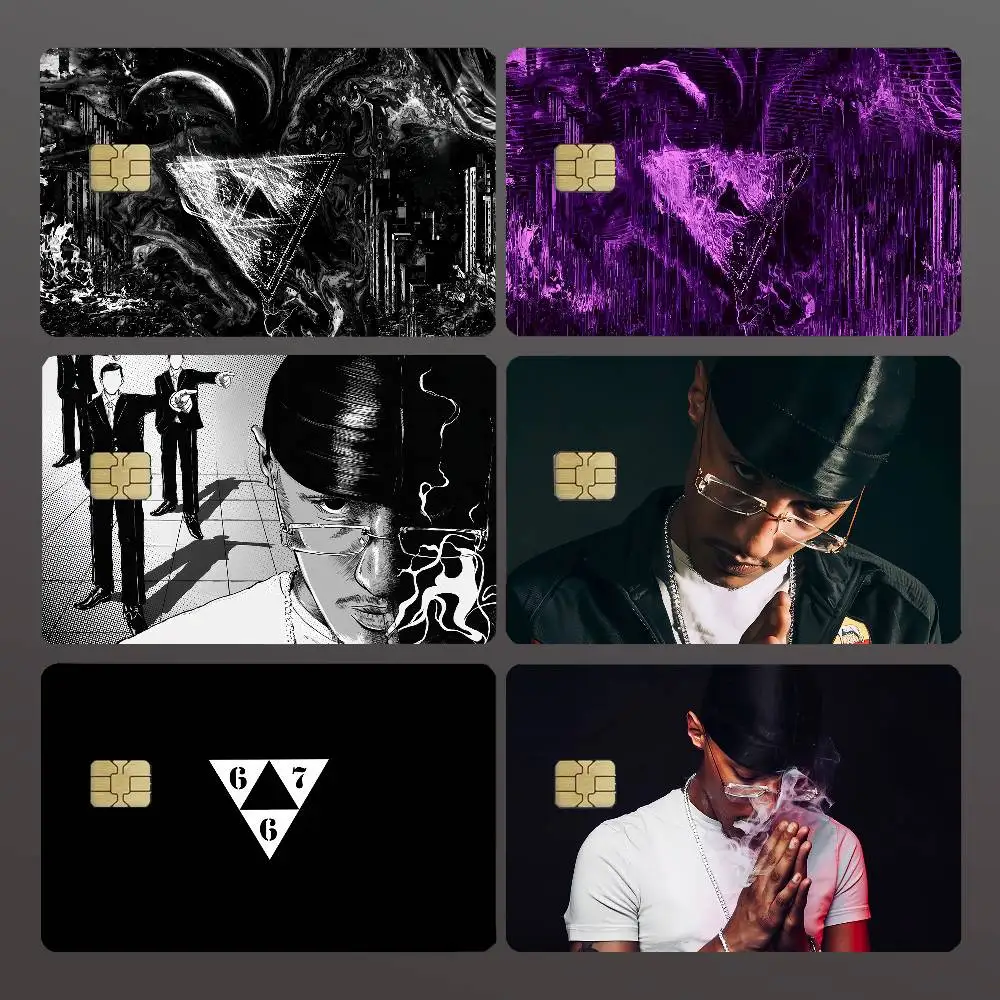 Singer F-Freeze C-Corleone 667 Credit Skin Cover Card Stickers 4PCS Film Bus Pass Front Decoration Bank Debit Waterproof