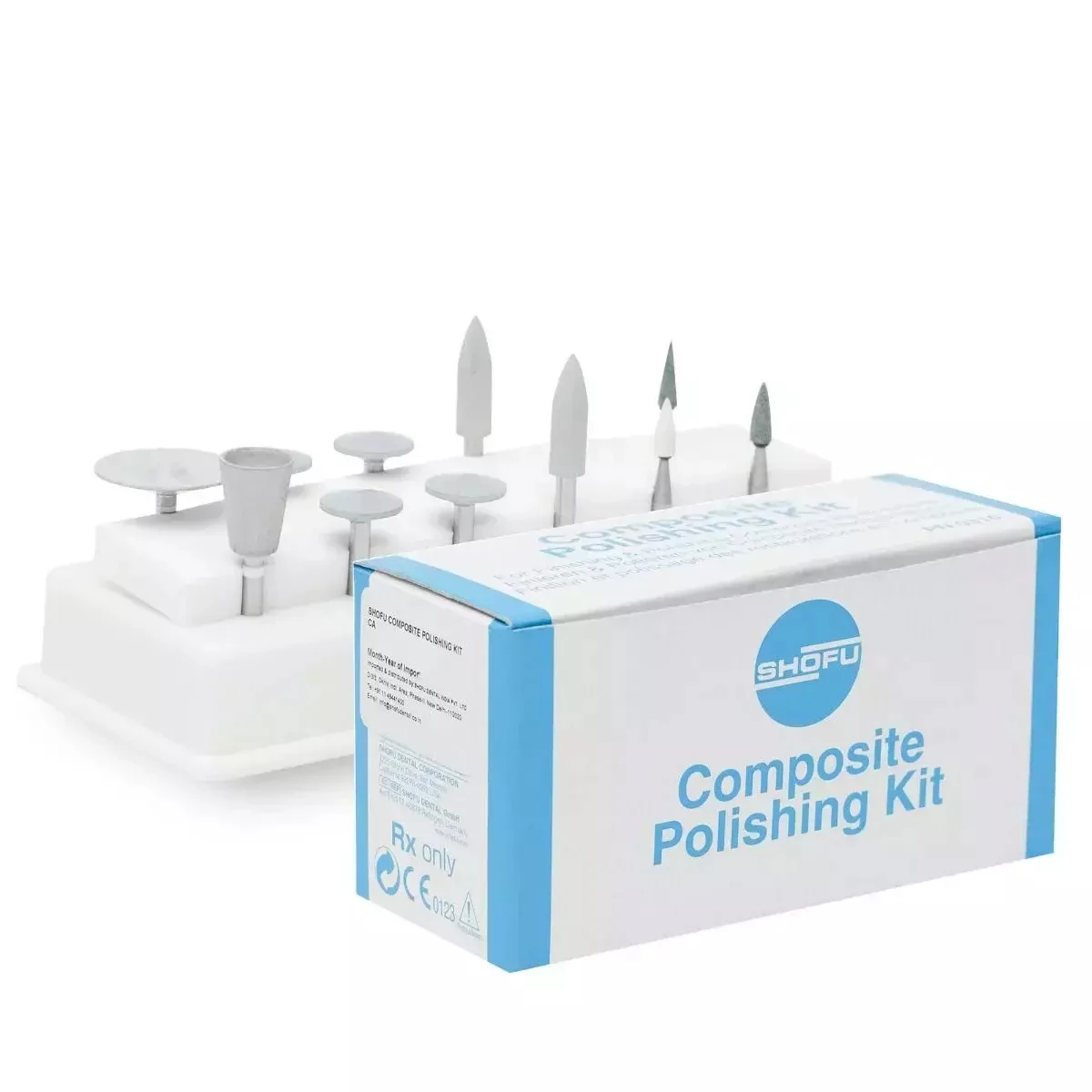 Dental SHOFU Composite Polishing Kit CA0310 Porcelain Teeth Polisher Silicone Grinding Heads Teeth Polisher For Low Speed Shark