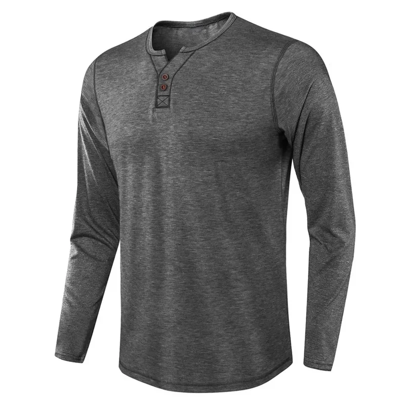 

2023 Autumn European and American Clothing Basecoat Long Sleeve T-shirt Men's Lining Top Men's Clothing