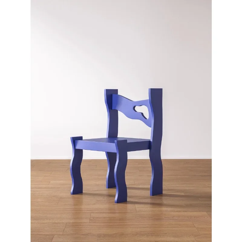 ins designer Klein Blue Art design feels futuristic classic irregular chair