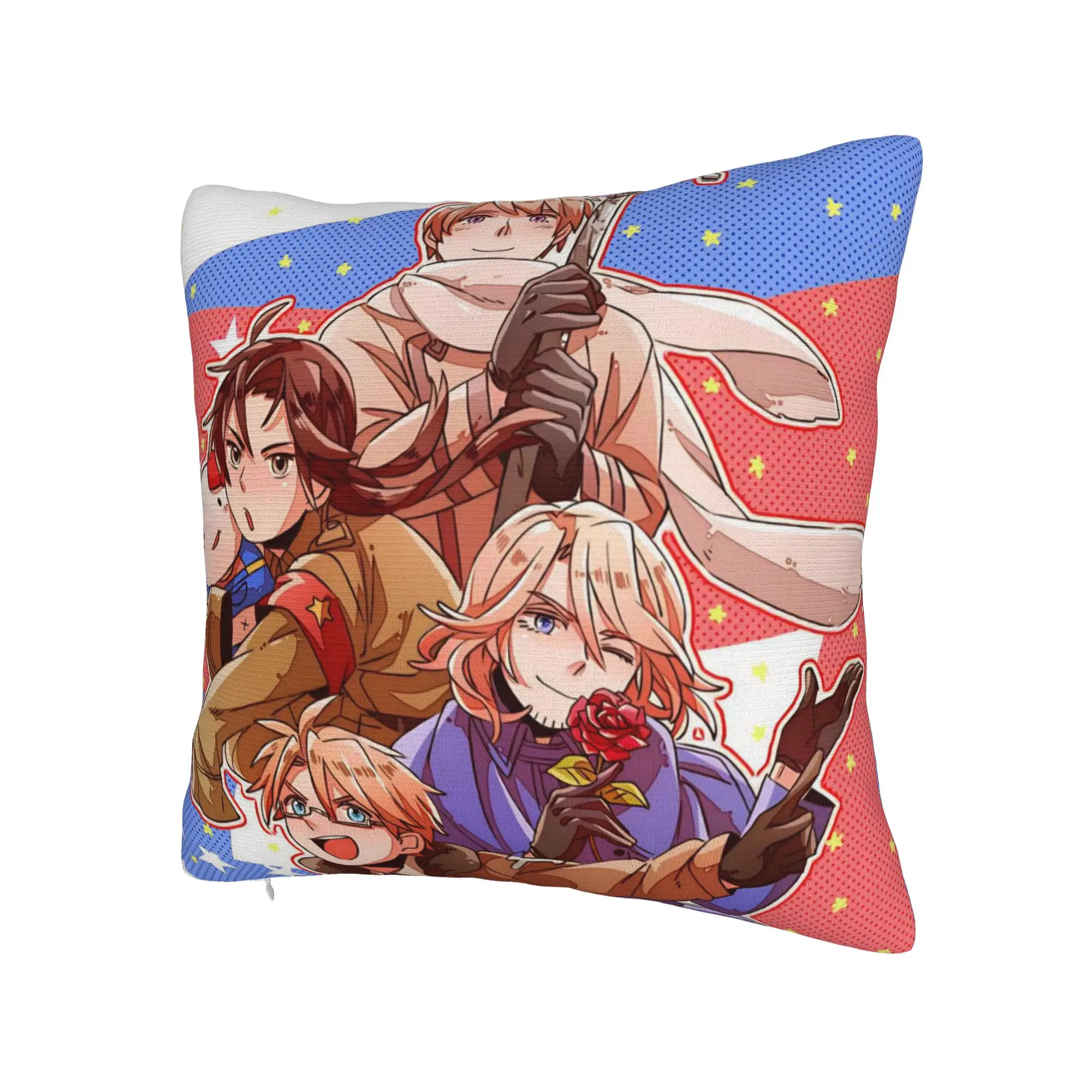 Hetalias Axis Powers Pillow Cover Accessories Printed Cushion Cover Decor  Pillow Case Cover Home Multiple Sizes