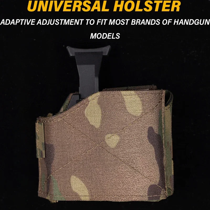 Nylon Tactical Pistol Gun Holster, Universal Gun Holster, Mão direita, Gun ajustável rápido coldre, Arma Acessórios, Equipamento de caça