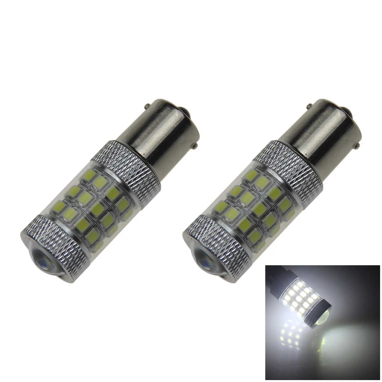 2x White AUTO 1156 Interior Lamp Camper Light 42 Emitters 2835 SMD LED 1141 61 1247 Z20446