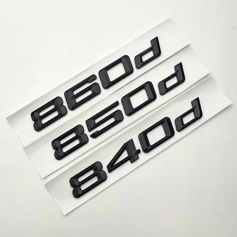 

Car Rear Trunk Letters Sticker Badge Decal Self Adhesive Back Stickers For BMW 8 Series E31 G15 840d 850d 860d Logo Accessories