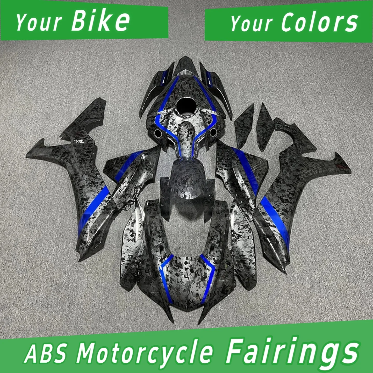 For YAMAHA YZF-R1 2020-2022-2025 Carbon Look Fairing Kit - Customizable Sportbike with High Grade ABS Plastic Bodywork 100% Fit
