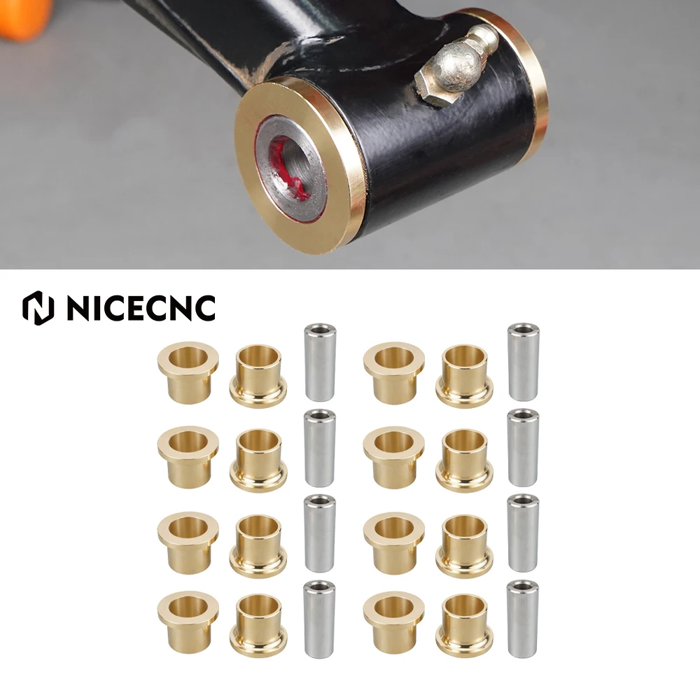 

NICECNC UTV X3 A-Arm Brass Bushing & Sleeve Kit for Can Am Maverick X3 RR Turbo 17-22 Trail 800 19-21 800R18 Sport 1000 1000R