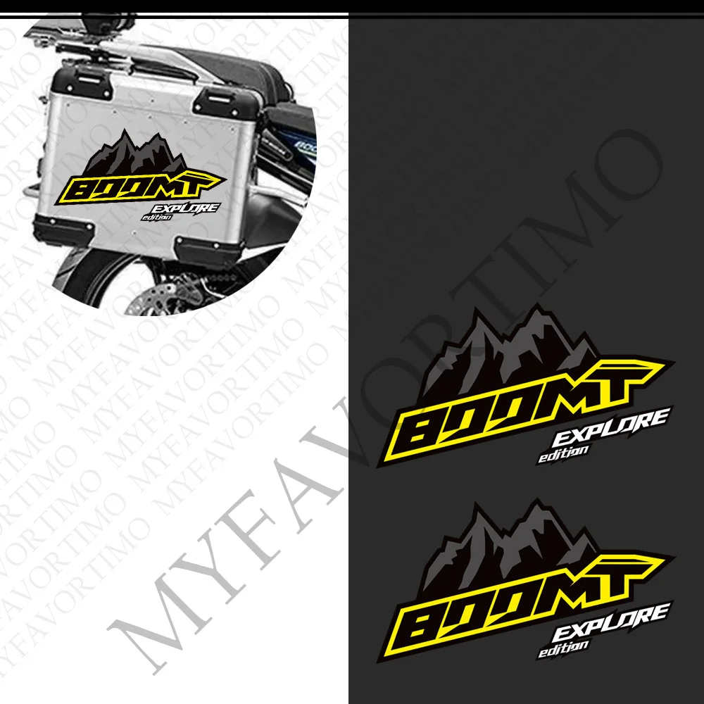 ل CFMOTO CM MOTO 800MT 800 MT 2022 2023 2024 بجولة جذع الأمتعة العديلات الألومنيوم حالات ملصقات الزخرفية الشارات
