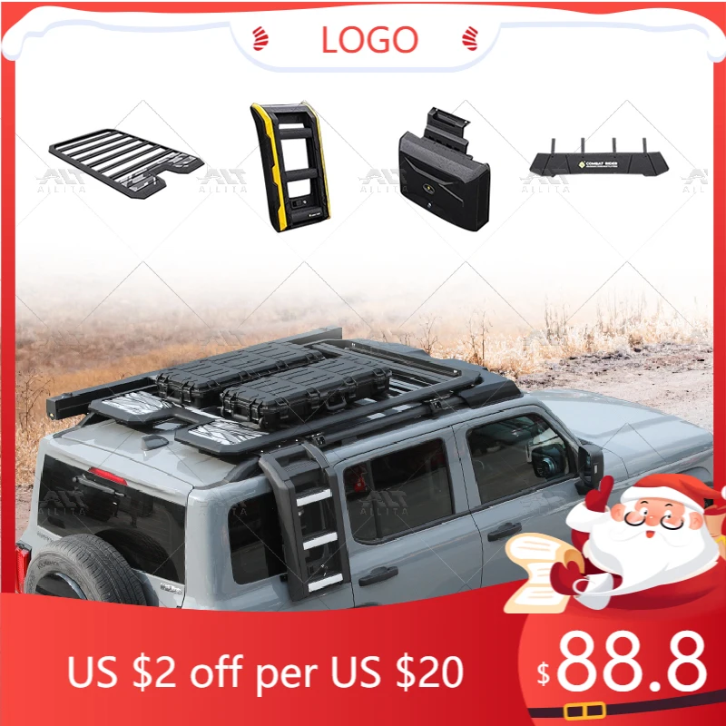 

STLF Hot Selling Car 4x4 Accessories Roof Rack Side Ladder Storage Side Box for Tank 300 Accessories