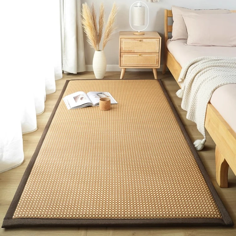 

Summer Mattresses for Floor Sleeping Bedroom Woven Rattan Bed Pad Breathable Tatami Mattress Japanese Style Cooling Floor Mat