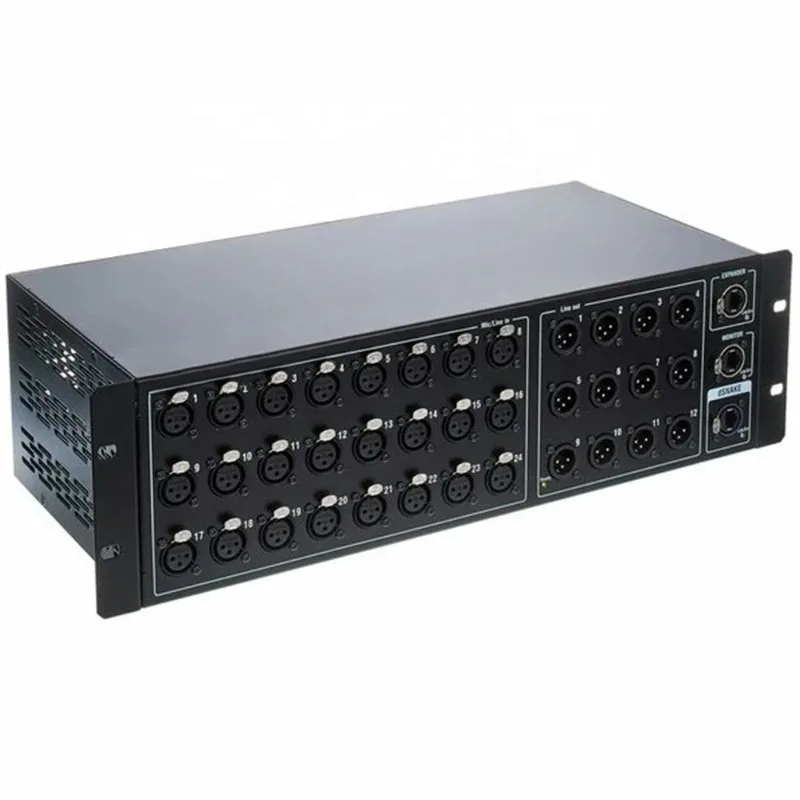 Digital Stage Box 24 Inputs 12 Outputs Rack Expander