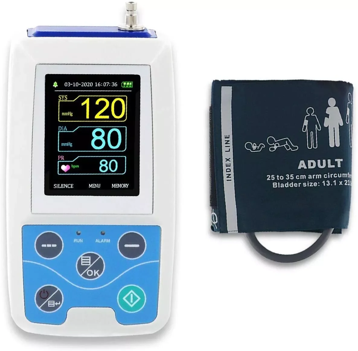 Contec Abpm50 Ambulante Bloeddrukmeter 24 Uur Holter Met Pc Software Voor Continue Monitoring + Usb-Poort - afbeelding 1