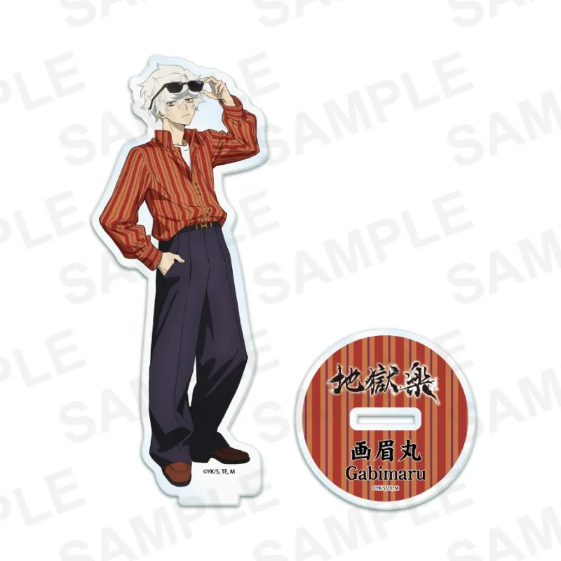 Anime Hell's Paradise: Jigokuraku Rock Style Gabimaru Yamada Asaemon Sagiri Acrylic Stand Model Plate Keychains Desk Decor