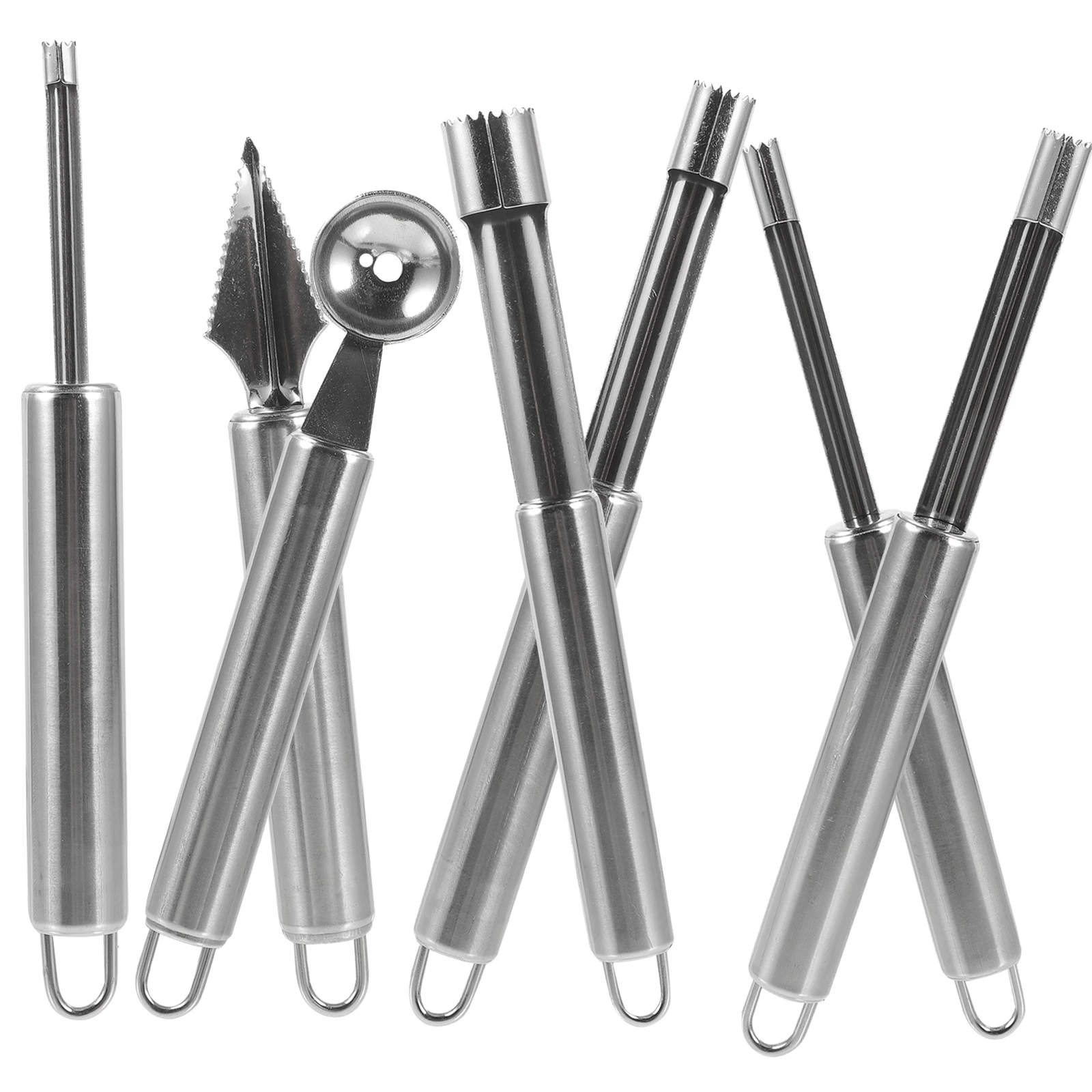 

1 комплект из нержавеющей стали для удаления сердцевины фруктов, портативный удобный кухонный инструмент для яблок, груш, мармелада, вишни