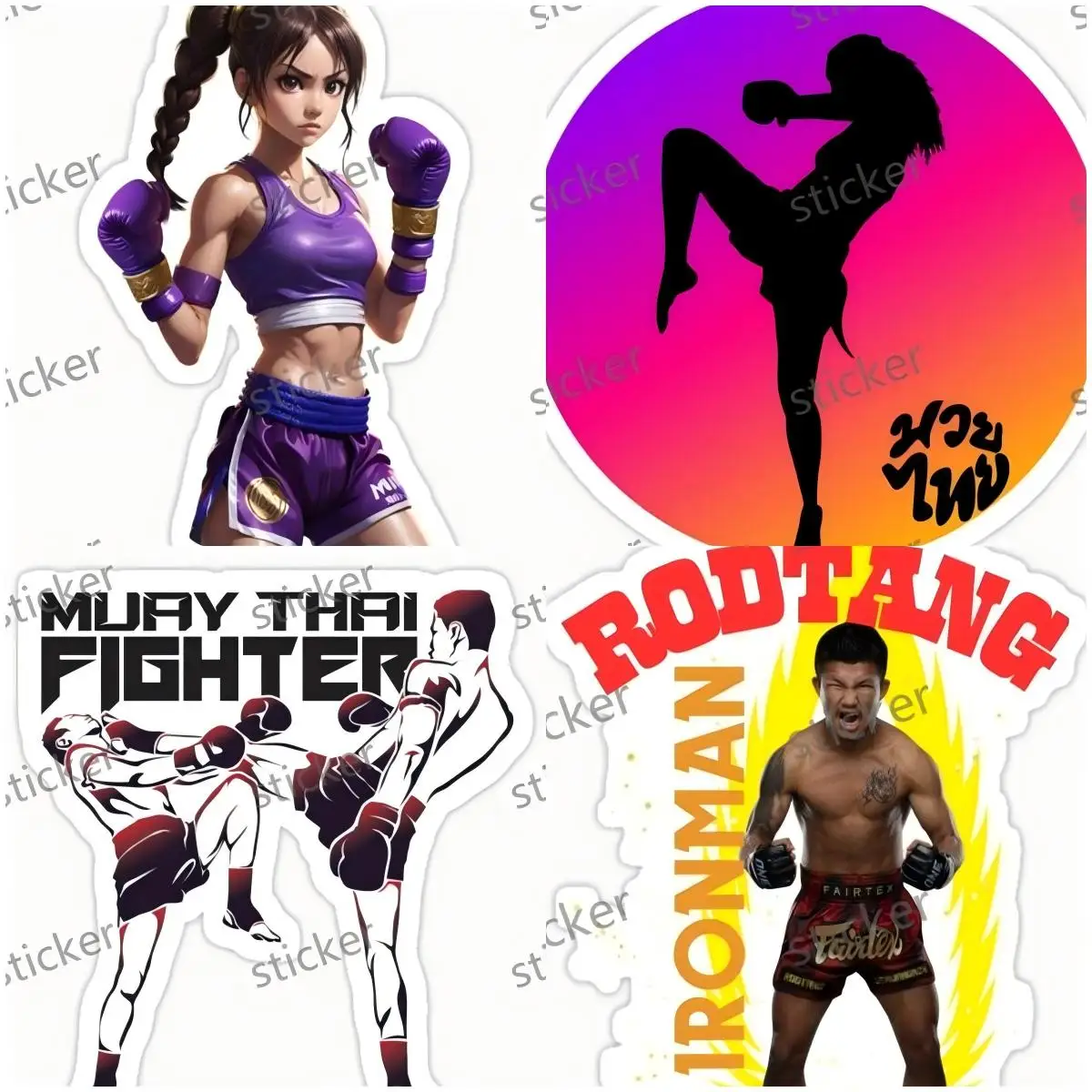 

Muay Thai decal Sticker Car Truck SUV Window Wall Cup Laptop Vehicles Bumper Self-adhesive Decor