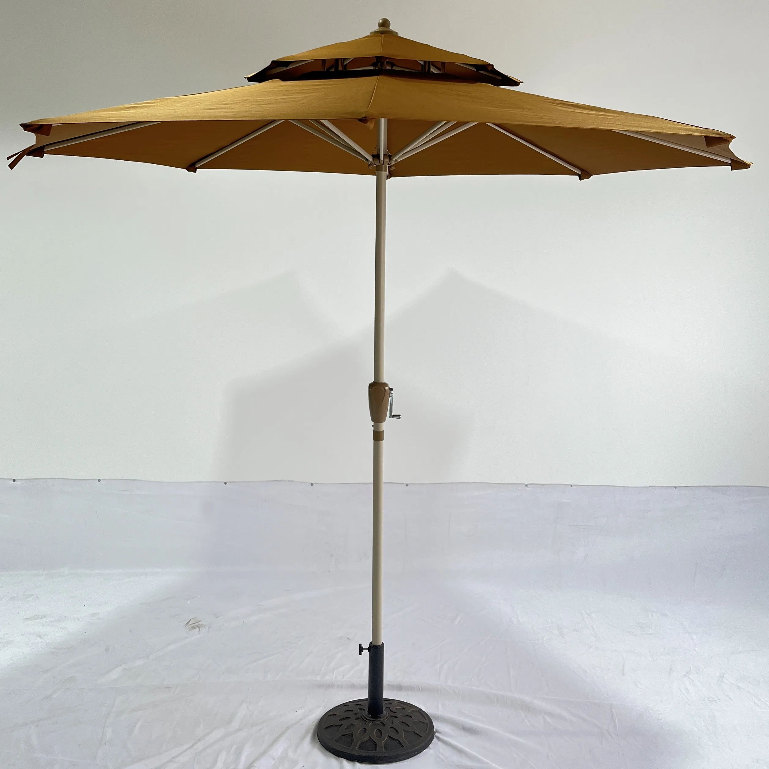 

Outdoor 3m Steel Garden Leisure Courtyard Umbrella Outdoor Beach Parasol Sun Umbrella