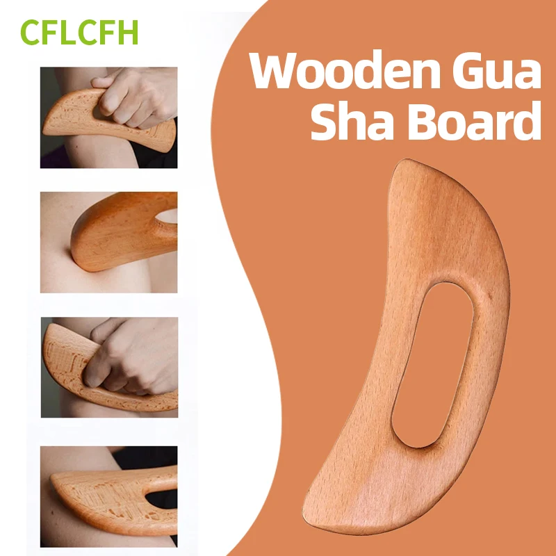 

Gua Sha Scraper GuaSha Board Body Tissue Massage Slimming Physiotherapy Tool Wooden Scraping Board Gua Sha Massager