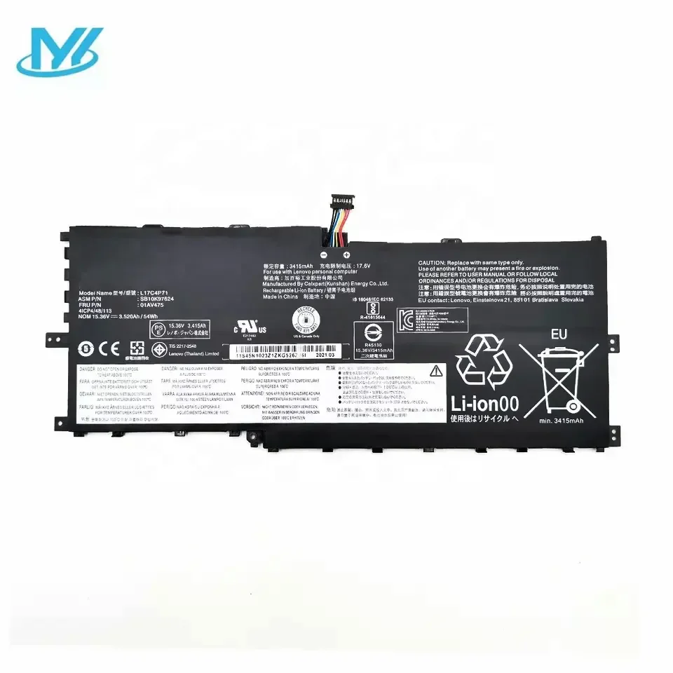 Wholesale Replacement Laptop Battery L17M4P73 L17C4P71 01AV475 01AV474 For Lenovo X1 Yoga 2018 L17M4P71 Laptop Battery