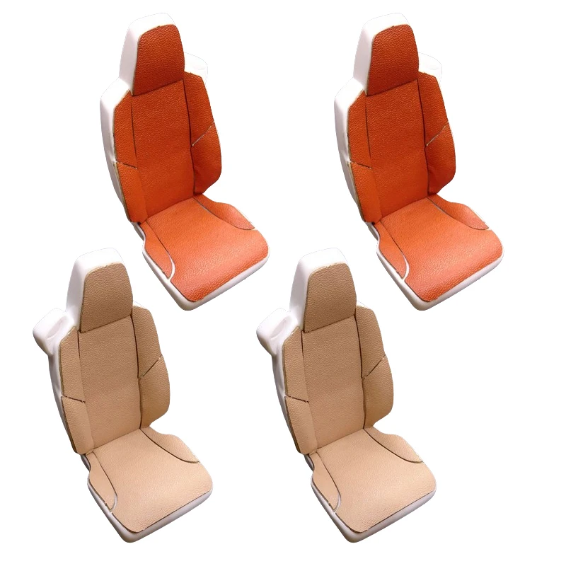 Interior Seat Imitation Leather PU Sticker for 1/14 Tamiya RC Truck Car Scania 770S 6x4 8x4 Diy Parts Toys