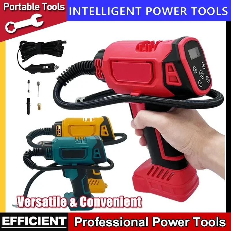 صالح ميلووكي مضخة هواء كهربائية تعمل بالطاقة نافخة 18 فولت بطارية لماكيتا/ديوالت اللاسلكي سيارة الإطارات ضاغط الهواء نفخ مضخة #1