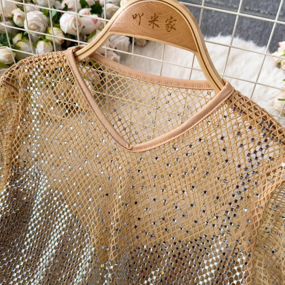 gemstones tees women sexy transparent t shirts