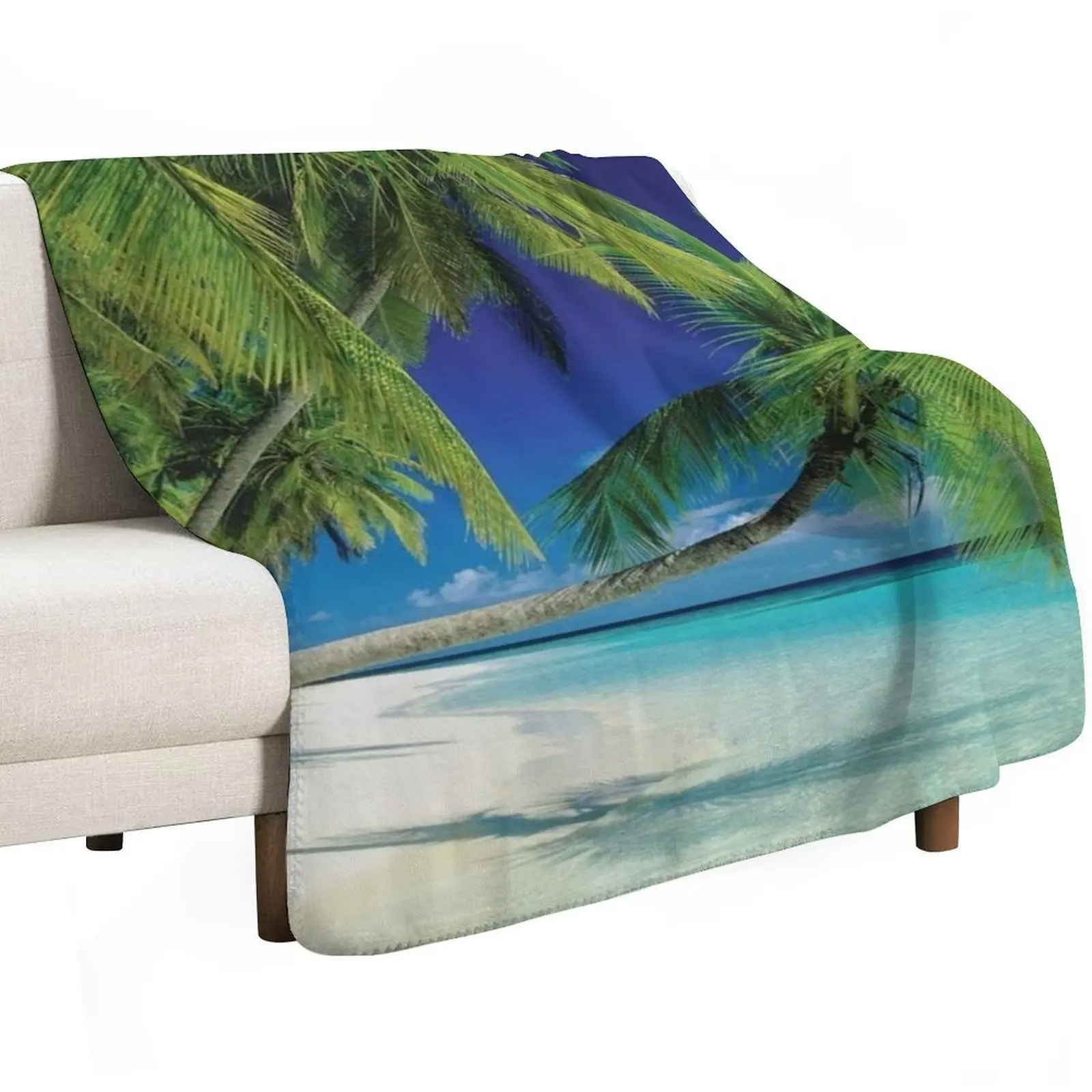 جزر المالديف بولينيزيا الاستوائية الشاطئ التصوير الفوتوغرافي رمي بطانية الشعر الزخرفية رمي القطبية لينة سرير بطانية #2