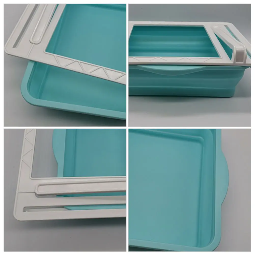 

1pc Sliding Refrigerator Storage Rack Multifunctional Food Organizer Box Abs Tpe Material Space Saving Kitchen Home Hotel Use