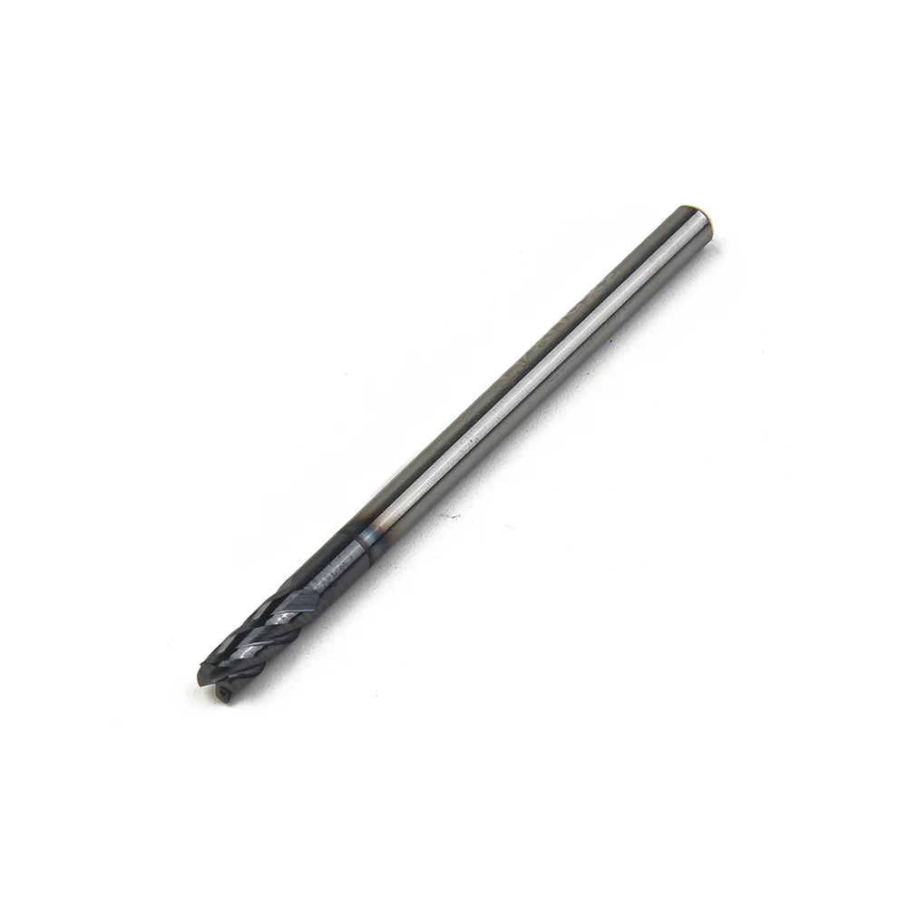 2PCS 3mm Carbide End Mill 4 Flutes HRC45 CNC Cutter Steel Milling Tool Set For Metal Alloy Hard Steel Machining For Accesso